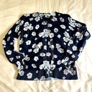 LOFT floral cardigan - black/baby pink

Women’s SMALL